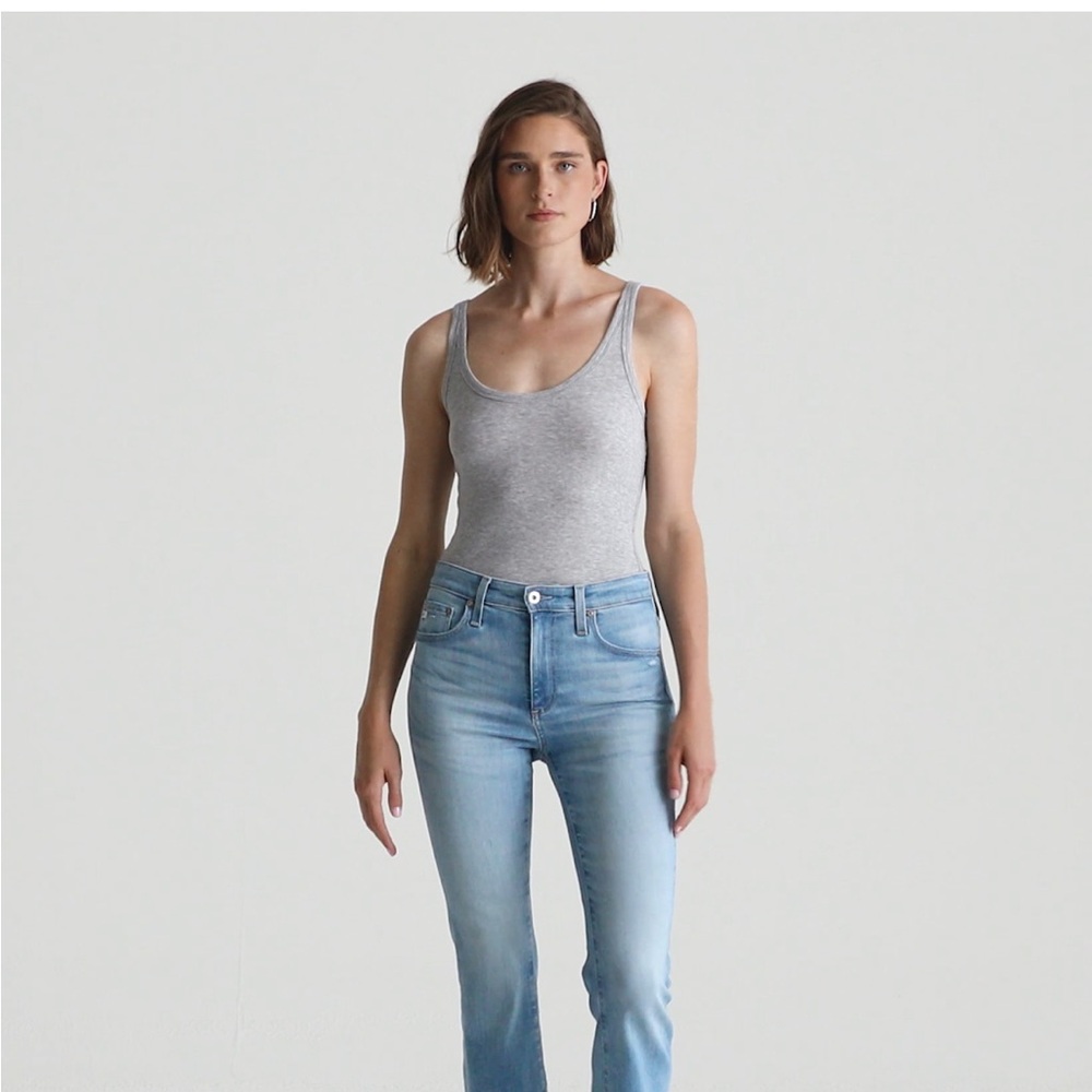 AG High Rise Cropped Farrah Jeans